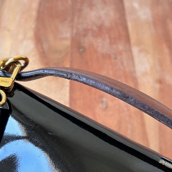 Louis Vuitton MONOGRAM VERNIS AND CANVAS Cherrywood BB Black w/Strap - Picture 5 of 14